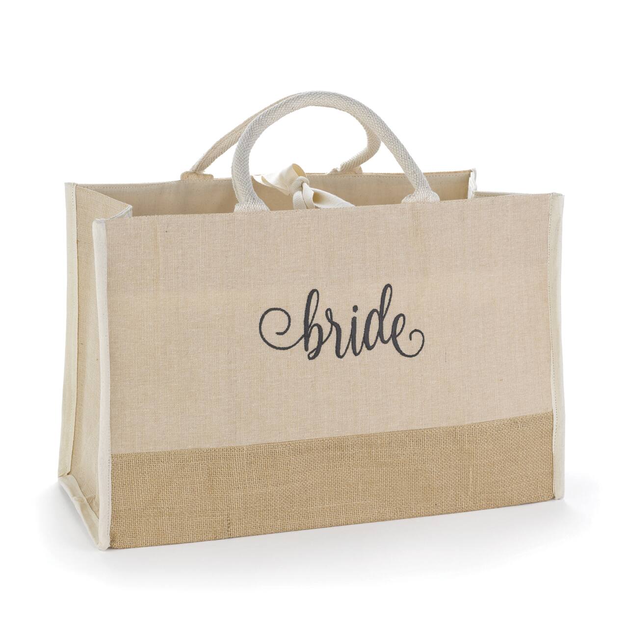 Hortense B. Hewitt Co. Bride Natural Jute Tote Bag